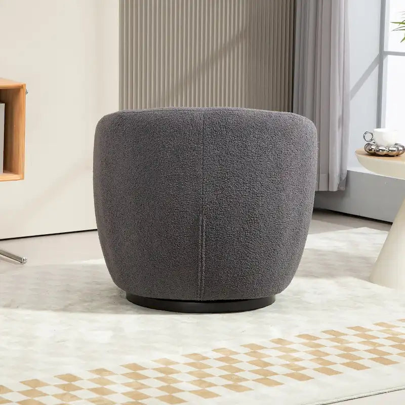 Fauteuil pivotant cylindrique de salon moderne