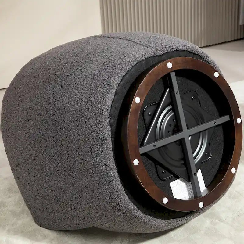 Fauteuil pivotant cylindrique de salon moderne