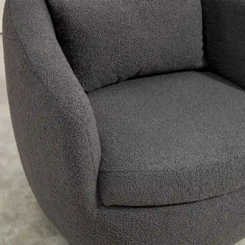 Fauteuil pivotant cylindrique de salon moderne