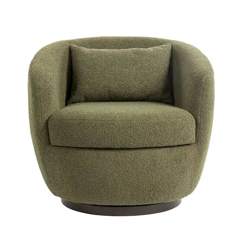 Fauteuil pivotant cylindrique de salon moderne