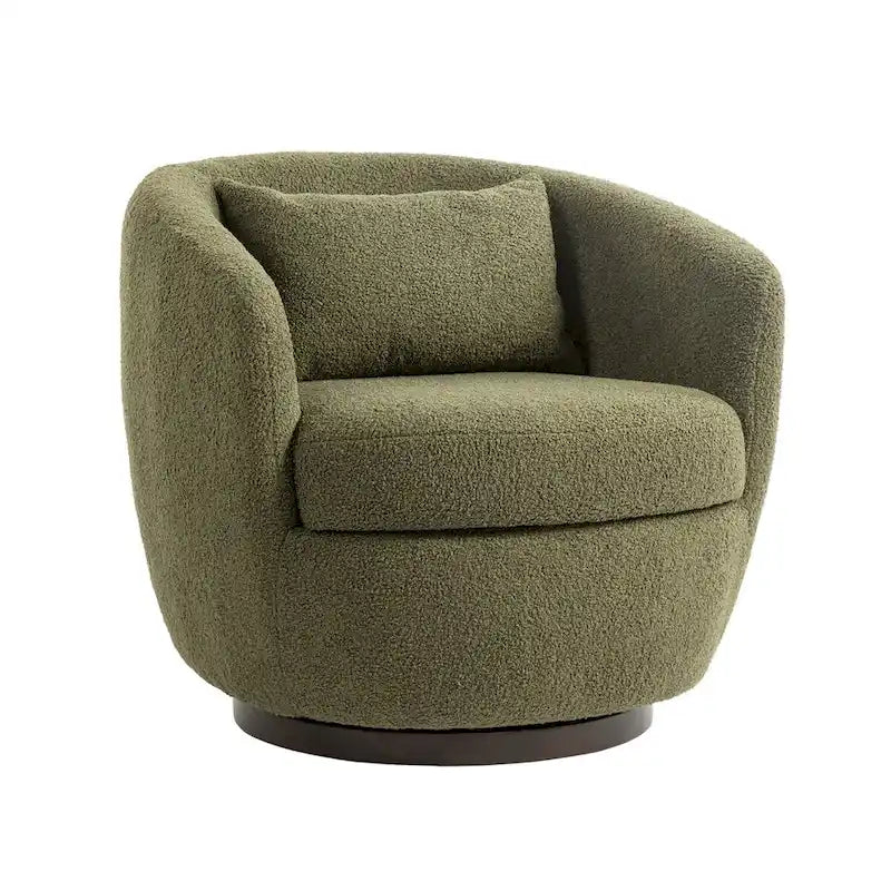 Fauteuil pivotant cylindrique de salon moderne