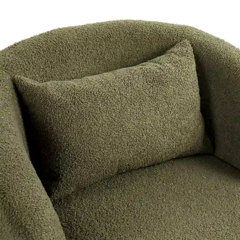 Fauteuil pivotant cylindrique de salon moderne
