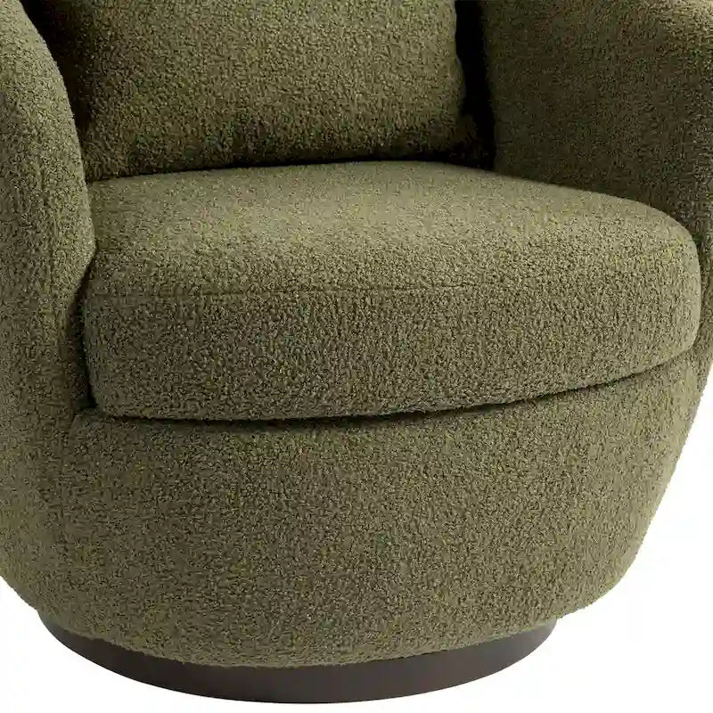 Fauteuil pivotant cylindrique de salon moderne