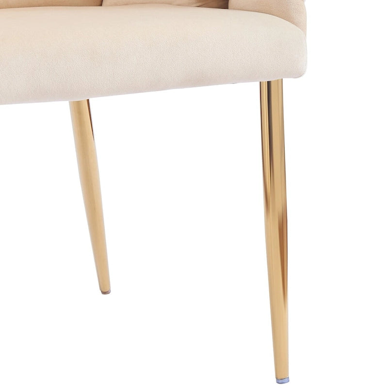Fauteuil d'appoint de luxe fait à la main avec pieds dorés, fauteuil moderne en velours pour salon et chambre à coucher