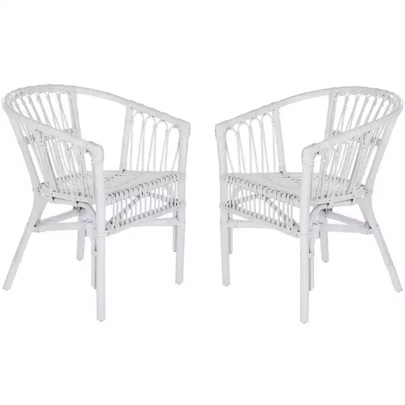 Fauteuil d'appoint en rotin Adriana - ACH6505 - Lot de 2 - Safavieh
